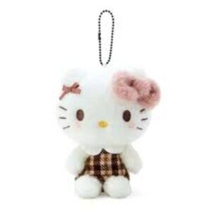 Hello Kitty 4" Plush Clasp (Mocha Check Series)